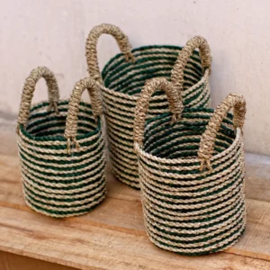 Natural Woven Storage Basket Set