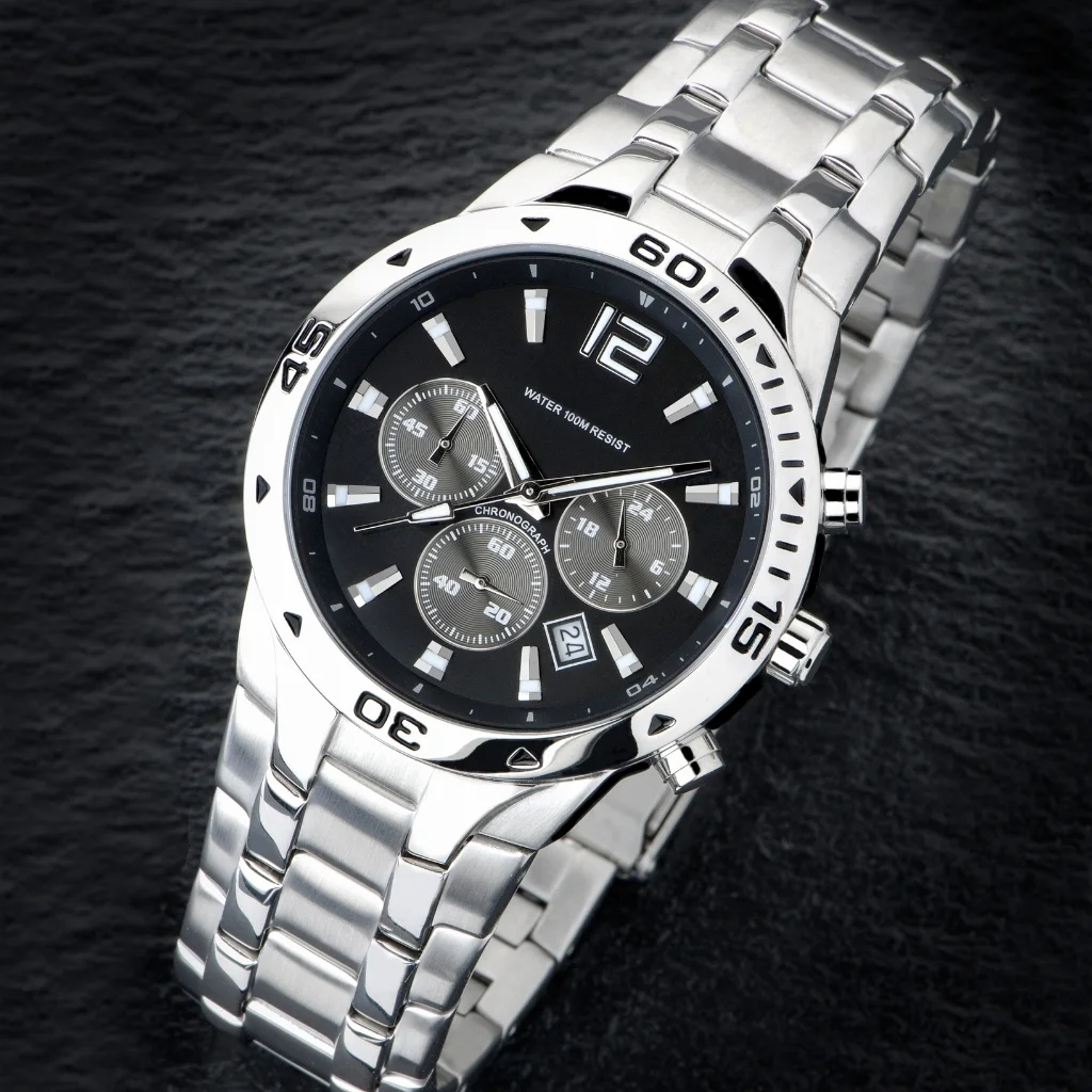 Stainless Steel Chronograph Men's Watch
