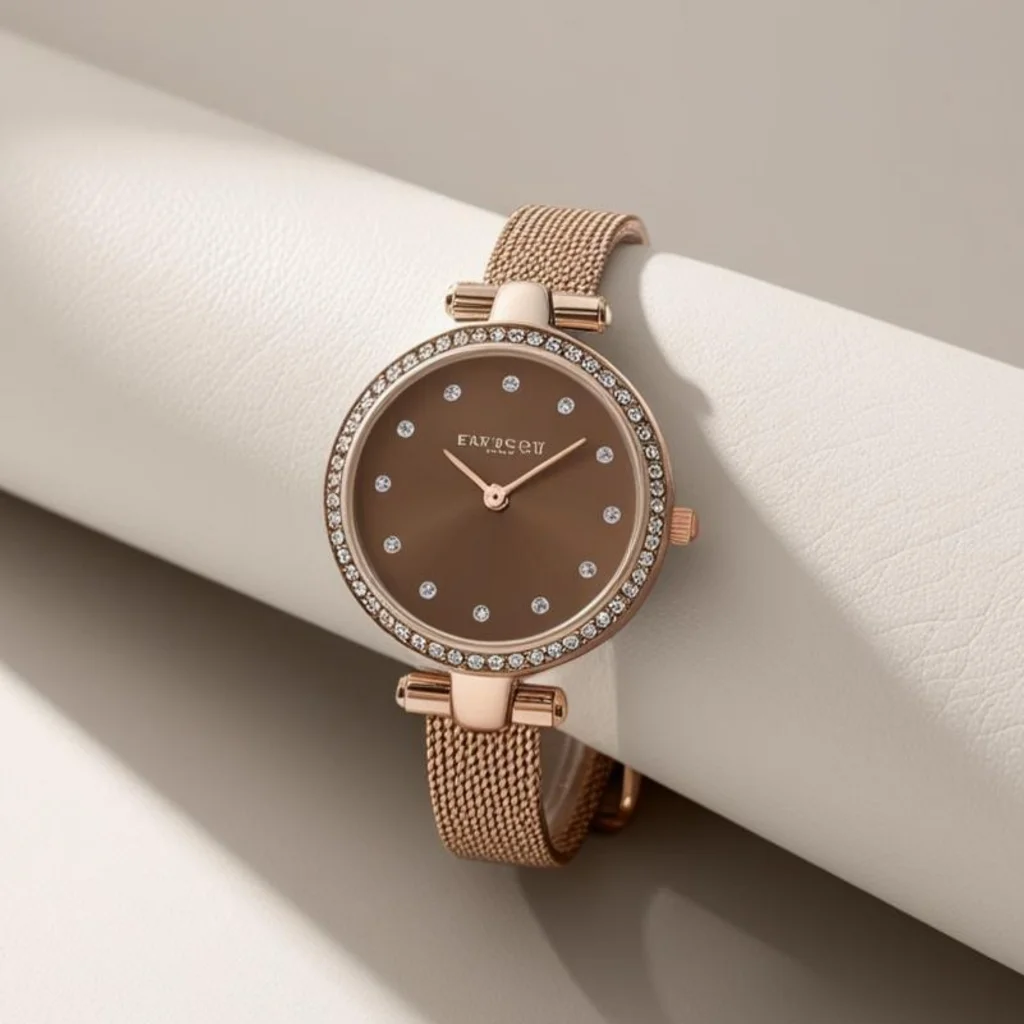 Luxury Women's Crystal Mesh Watch