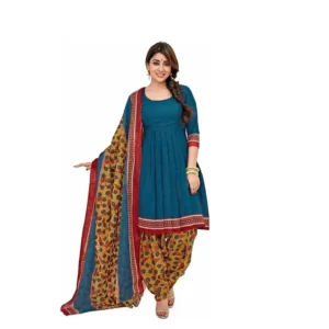 womens-blue-printed-ethnic-kurta-set