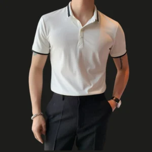 Classic White Slim Fit Polo Shirt
