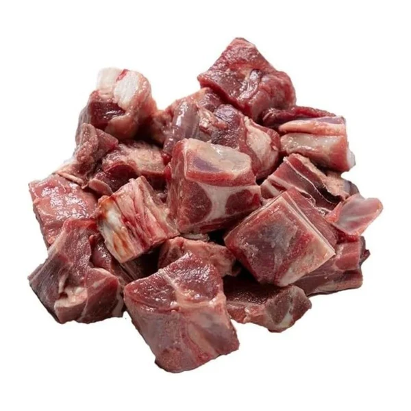 Fresh Halal Bone In Mutton Cubes